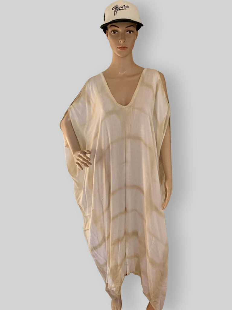 cold-shoulder kaftan